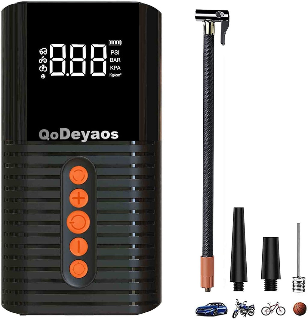 Cordless Tire Inflator with 6000mAh Battery, 150PSI, LED Light, Pack of 2 B966400