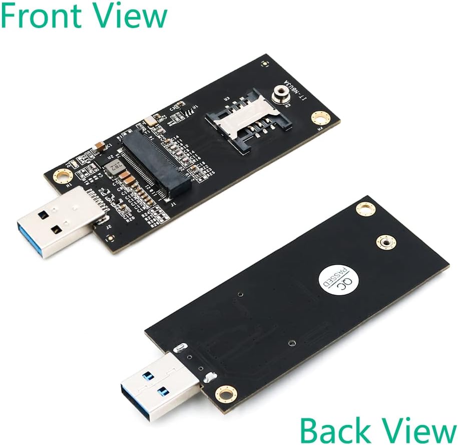 USB to NGFF M.2 Key B Adapter Enclosure with Sim Card Slot L16007