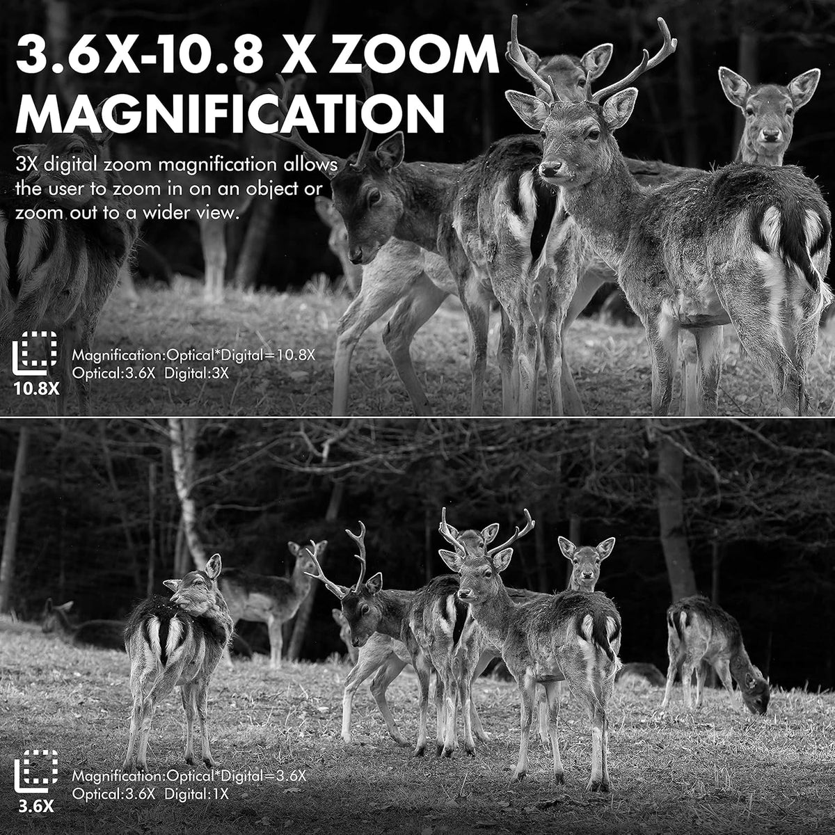 1080P Night Vision Binoculars with 64G Card Pack of 2 B88539
