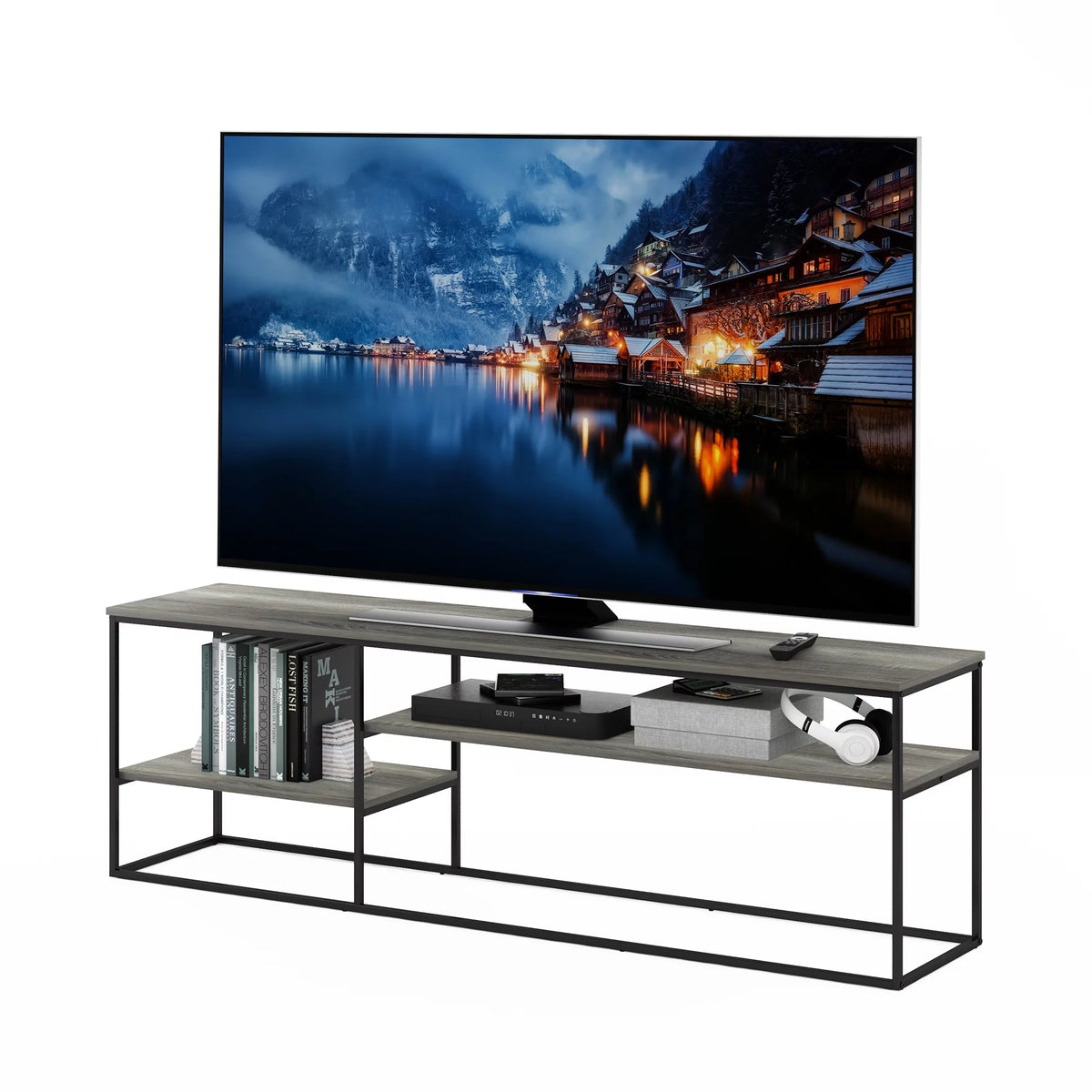 French Oak Grey TV Stand E878