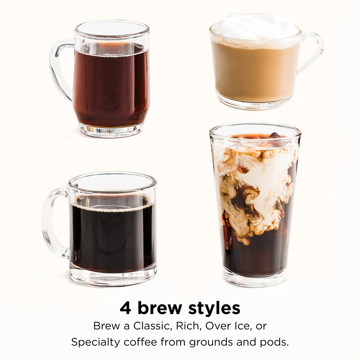 Single-Serve 12-Cup Glass Carafe Coffee Maker L2914