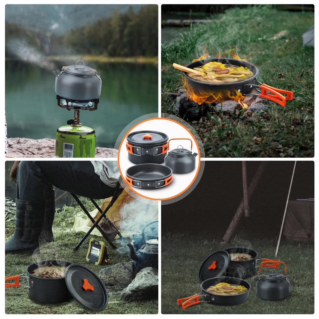 16pcs Camping Cookware Set N3357