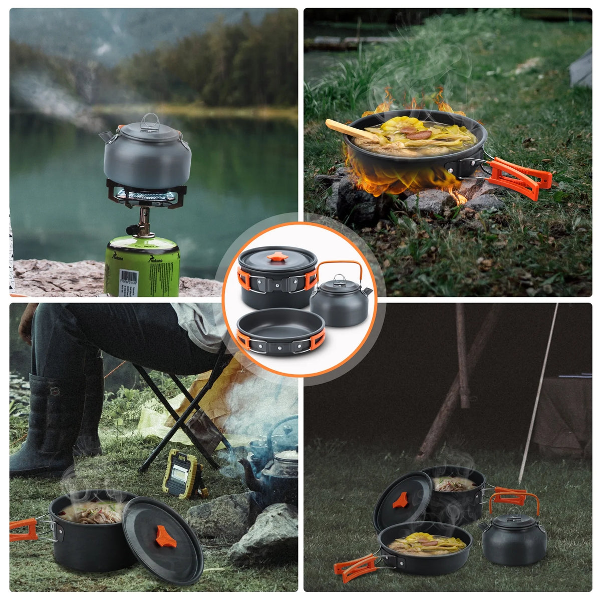16pcs Camping Cookware Set N3357