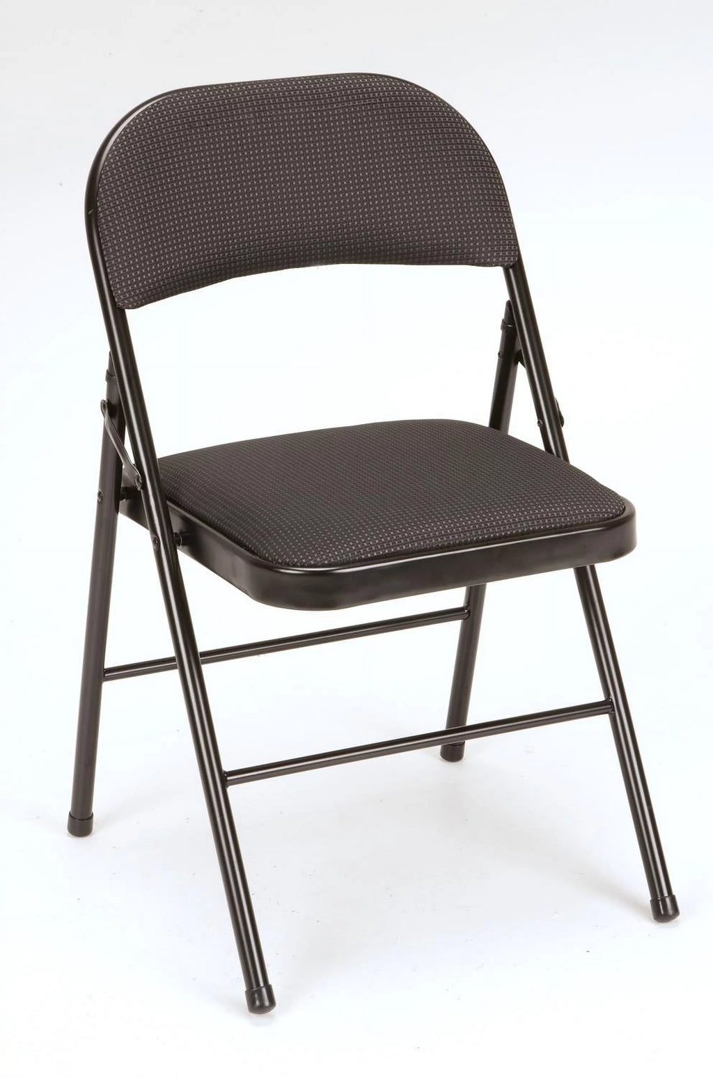 Black Fabric Padded Folding Chair 4 Count P192774
