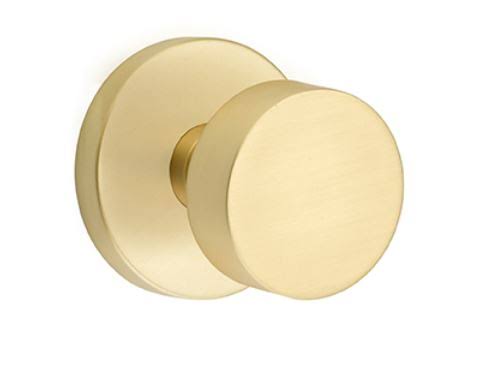 Satin Brass Round Knob Privacy Set Z83905