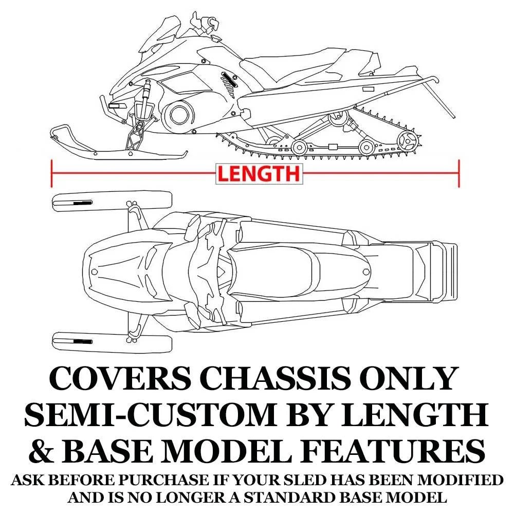 Trailerable 600 Denier Snowmobile Cover Y78616