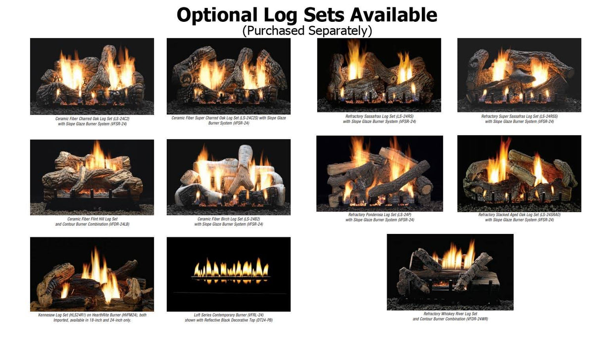 Vent-Free Firebox with Louver Refractory Liner S8188
