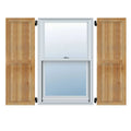 Framed Board-n-Batten Shutters, Rough Sawn Western Red Cedar (Per Pair) L69400