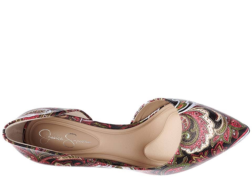 Paisley Print D'Orsay Pumps I13016