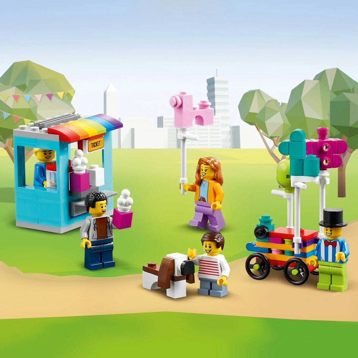 Building Toy with 5 Minifigures 1,002 Pieces E7570