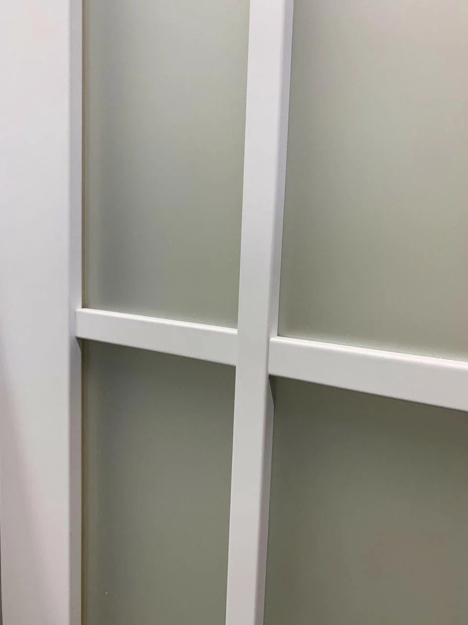 Solid French Door Frosted Glass 9 Lites 36 x 80 inches D3731