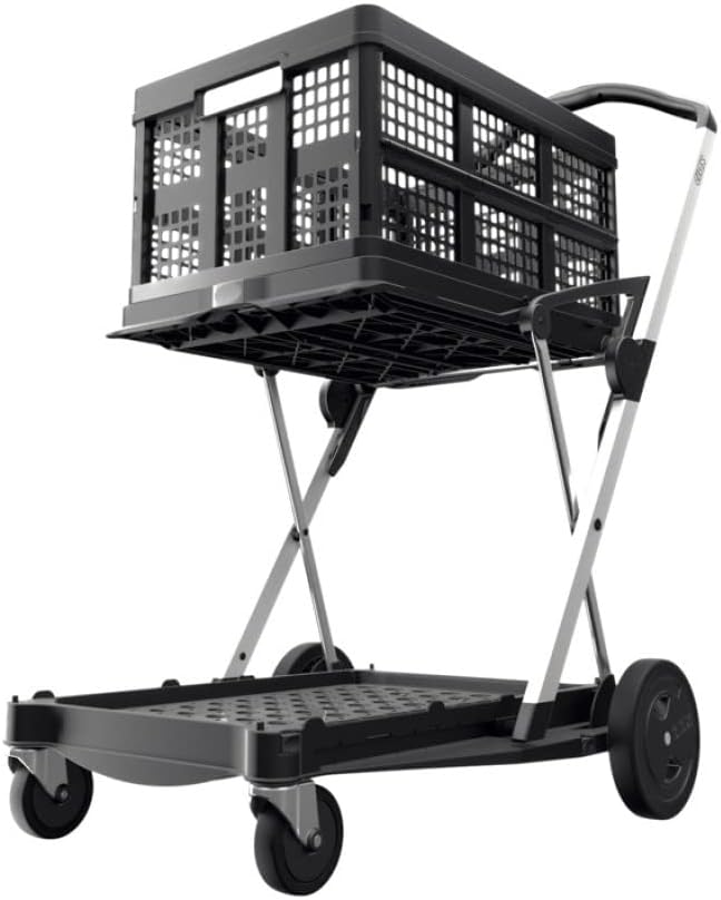 Collapsible Cart with Storage Crate (Black) L28591