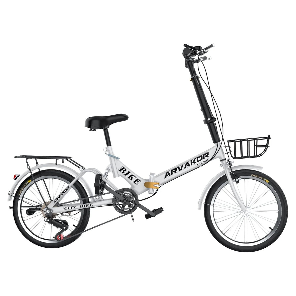 7 Speed Folding Bike with Carbon Steel Frame Z821348