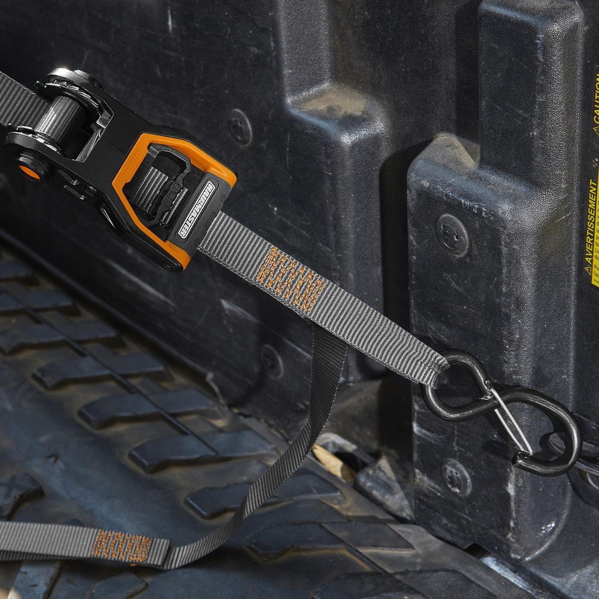 500 lb. Capacity 1 in. x 12 ft. Ratcheting Tie-Downs, 2-Pack M893