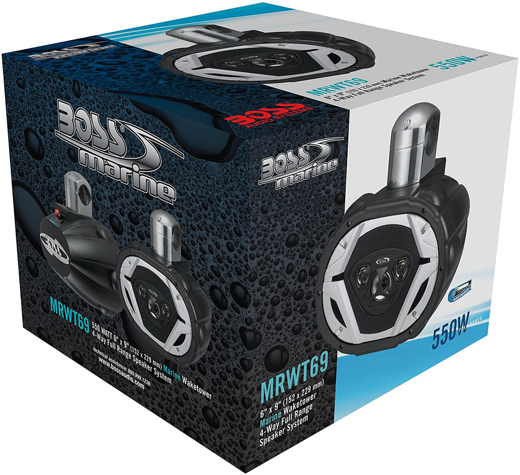 6x9 550W 4-Way Marine Wake Tower Speaker System C324