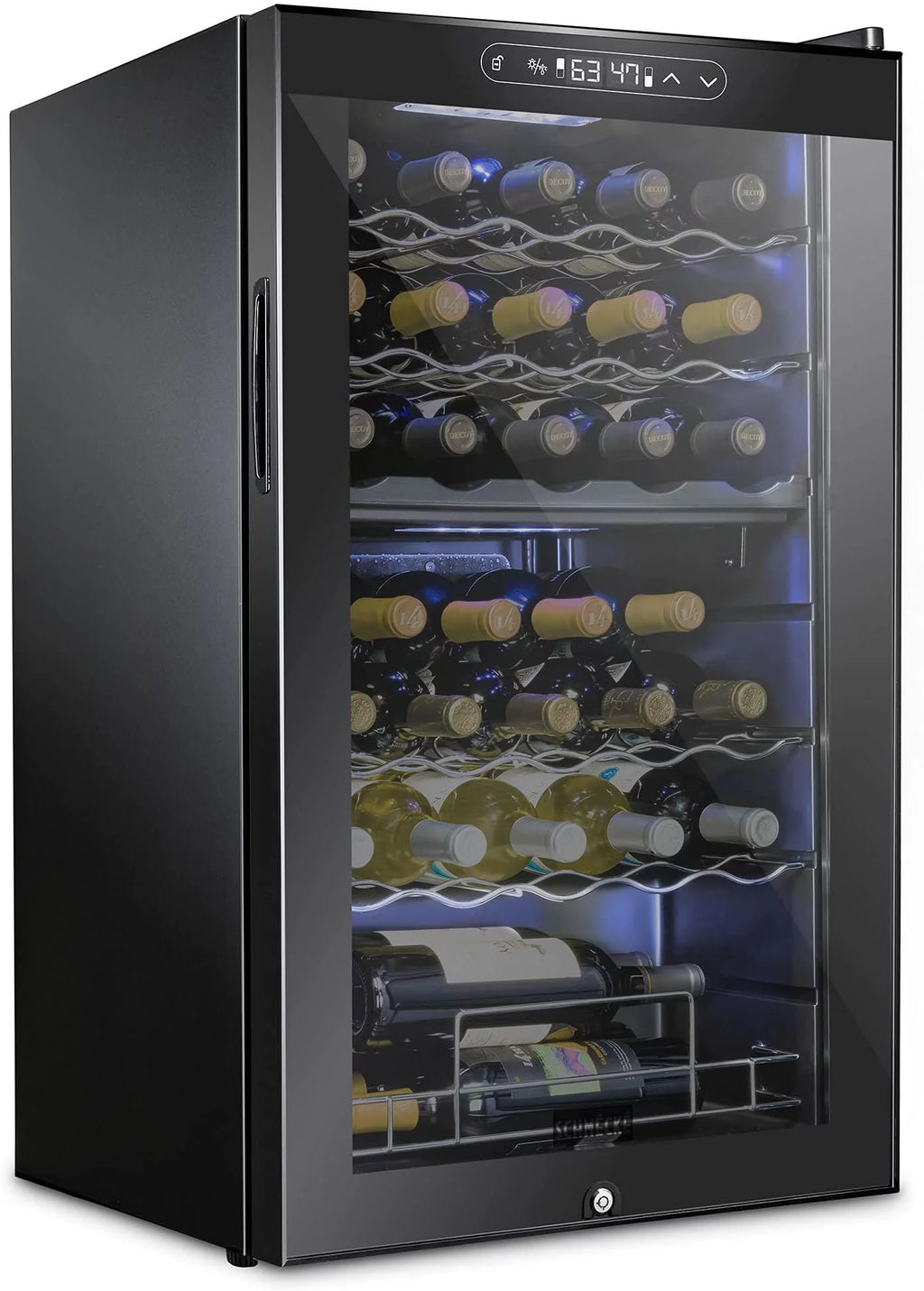 Dual Freestanding 33 Bottle Wine Cooler Y6558
