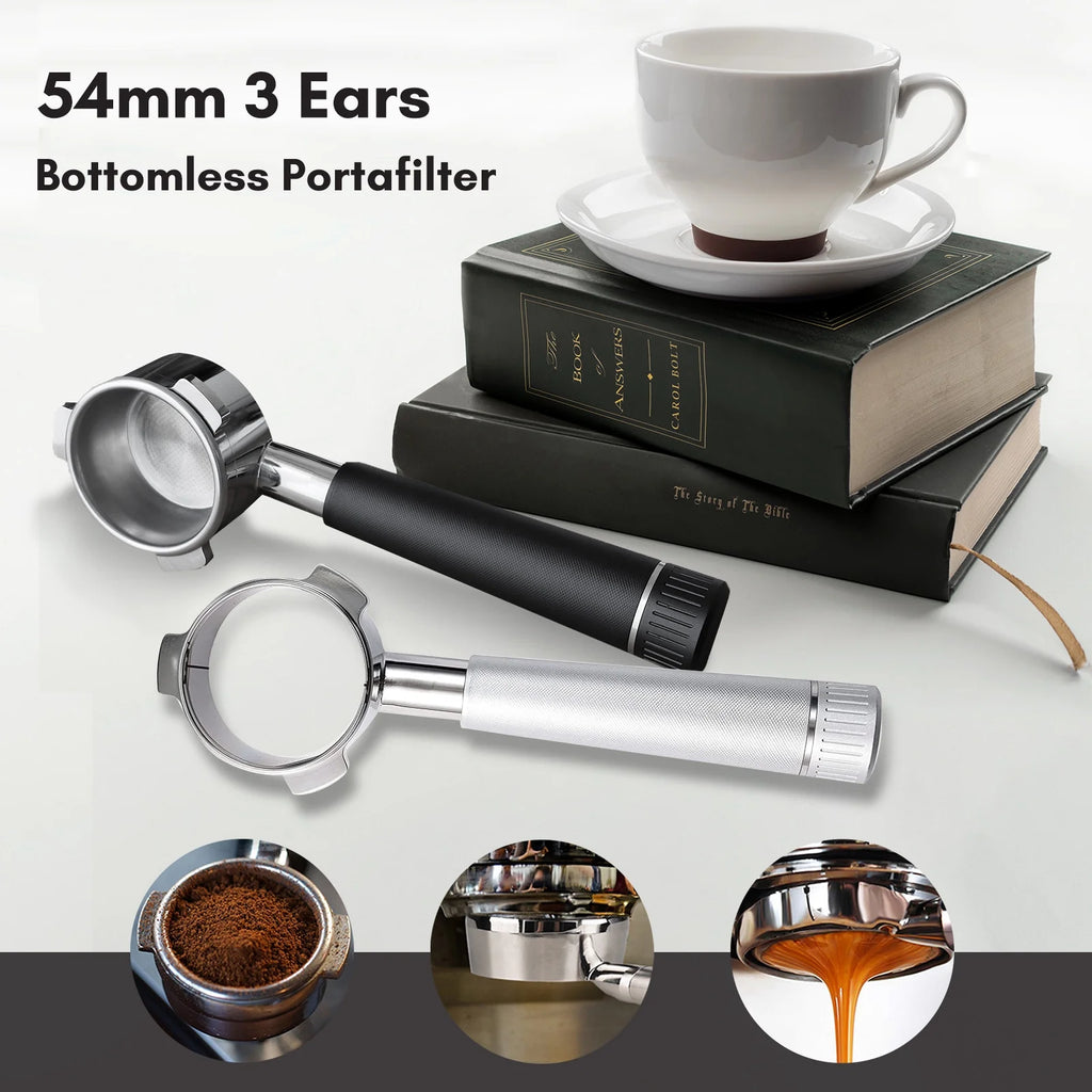 Bottomless Portafilter 54mm with Stainless Steel Head Q54200