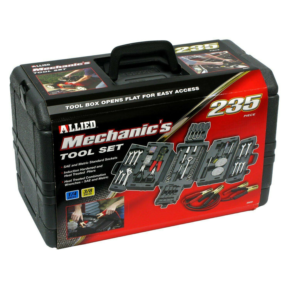 235-piece Mechanics Tool Set in Fold Out Case I238558