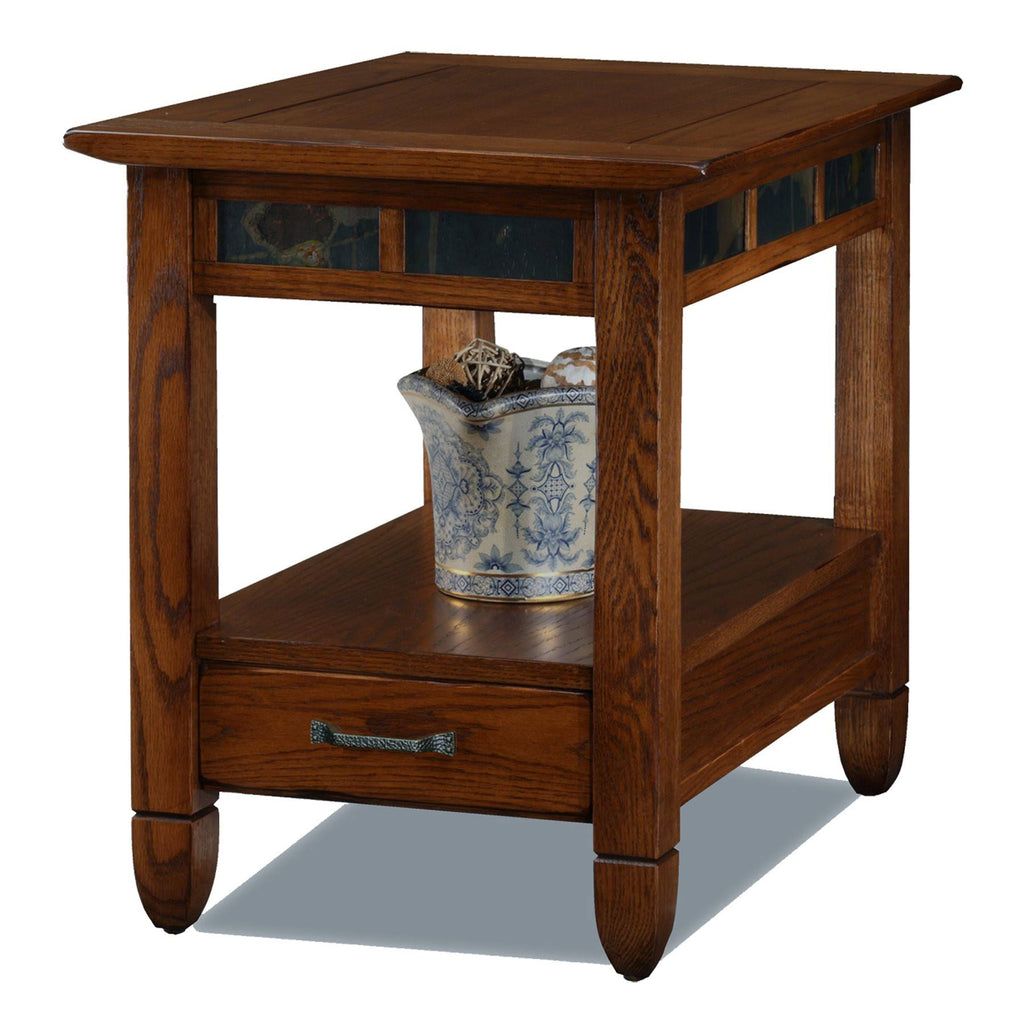 Rustic Oak End Table V11355