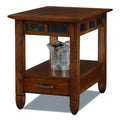 Rustic Oak End Table V11355