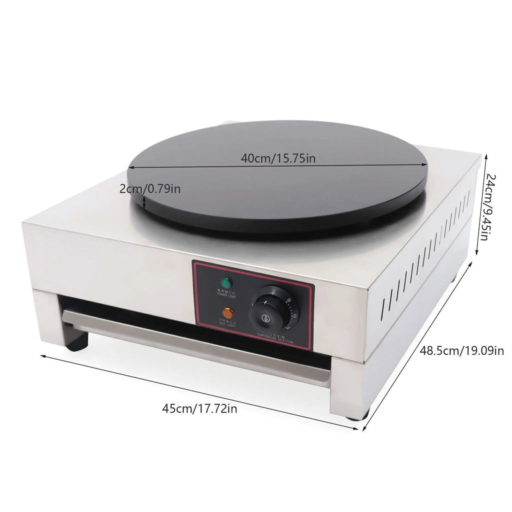 16" Commercial Electric Crepe Maker Pancake Machine Non Stick Hotplate U65097
