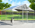 Large Outdoor Dog Kennel with Roof Heavy Duty W5881