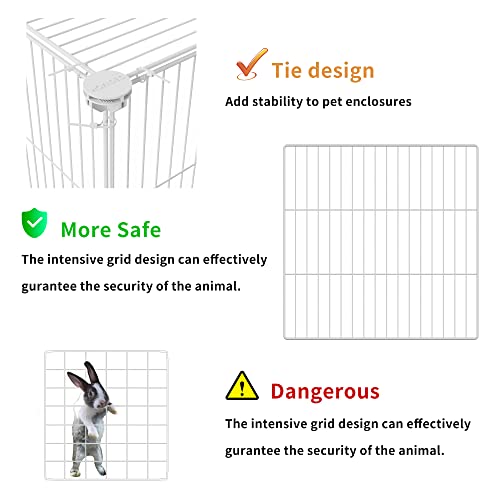 Small Animals Cage DIY Wire Portable Yard Fence with Door 48" x 24" x 16" P3824