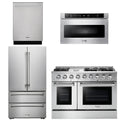 48 In. Natural Gas Range, Refrigerator, Dishwasher, Microwave Drawer W6639