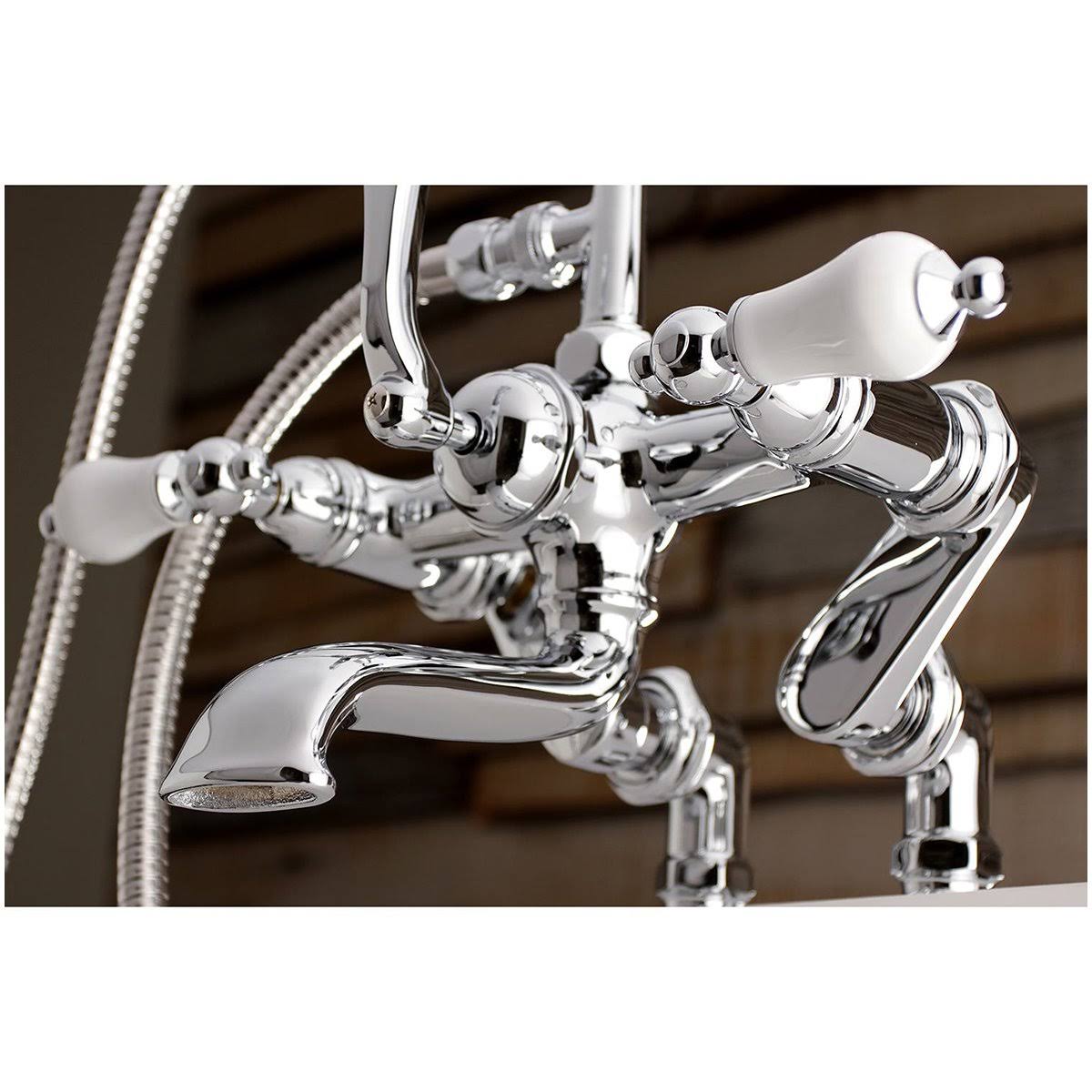 Chrome Clawfoot Tub Faucet with Hand Shower K697715