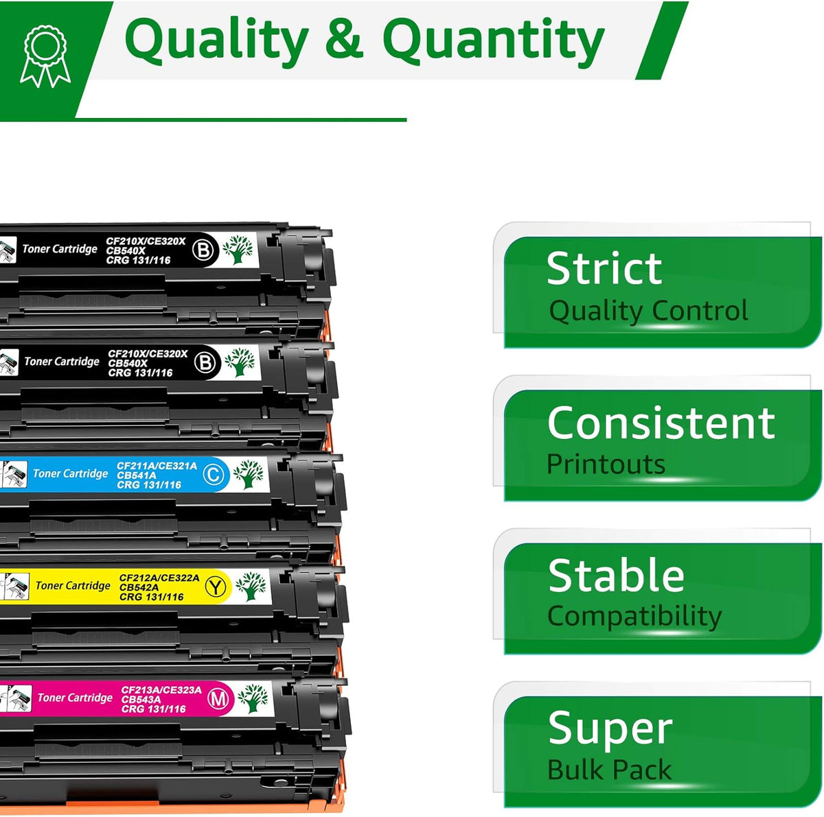 Compatible Toner Cartridge 5-Pack Black Cyan Yellow Magenta E9311