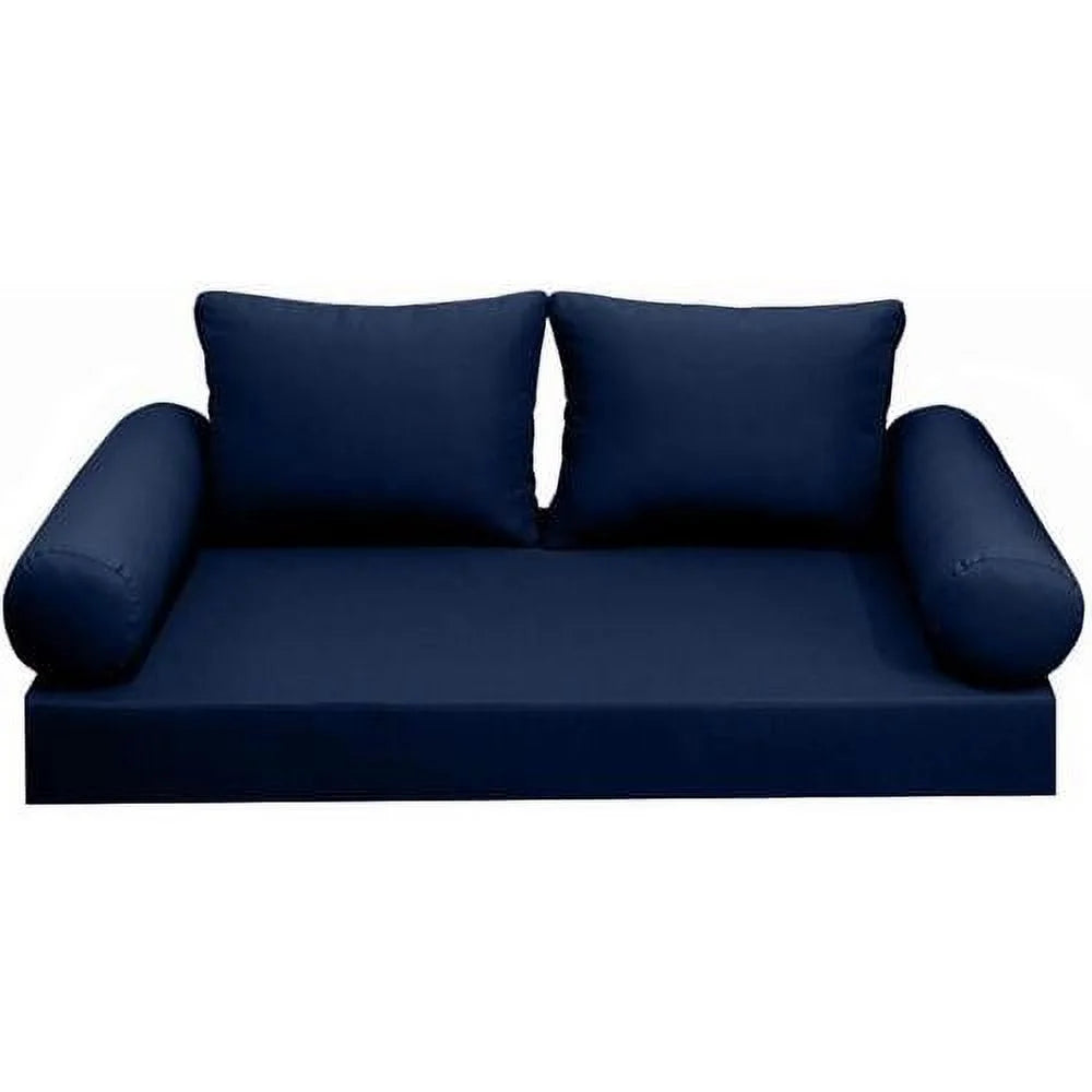 Outdoor Daybed Mattress Bolster Backrest Cushion Covers Knife Edge E2724