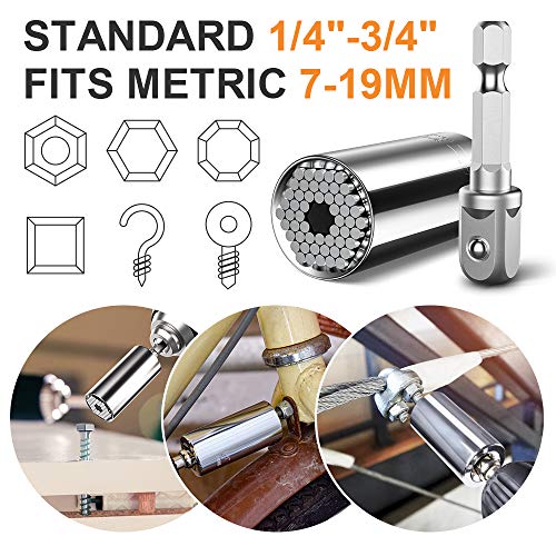 Universal Socket Tools Grip Set with Power Drill Adapter G79763