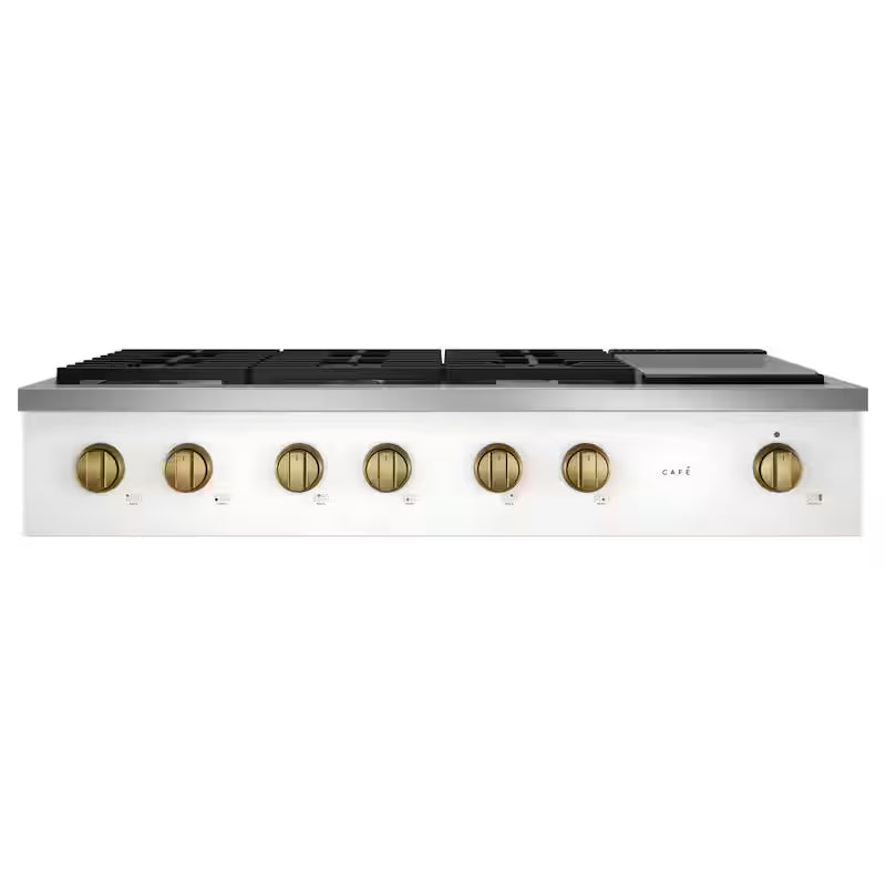 Range and Rangetop Handle and Knob Kit in Brushed Brass R53416