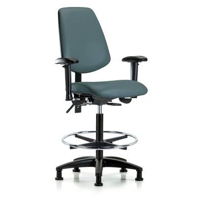 Blue Ergonomic Drafting Chair W897