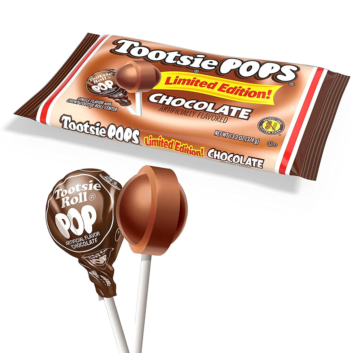 Chocolate Flavor Lollipop, 13.2 Ounce Bag L917