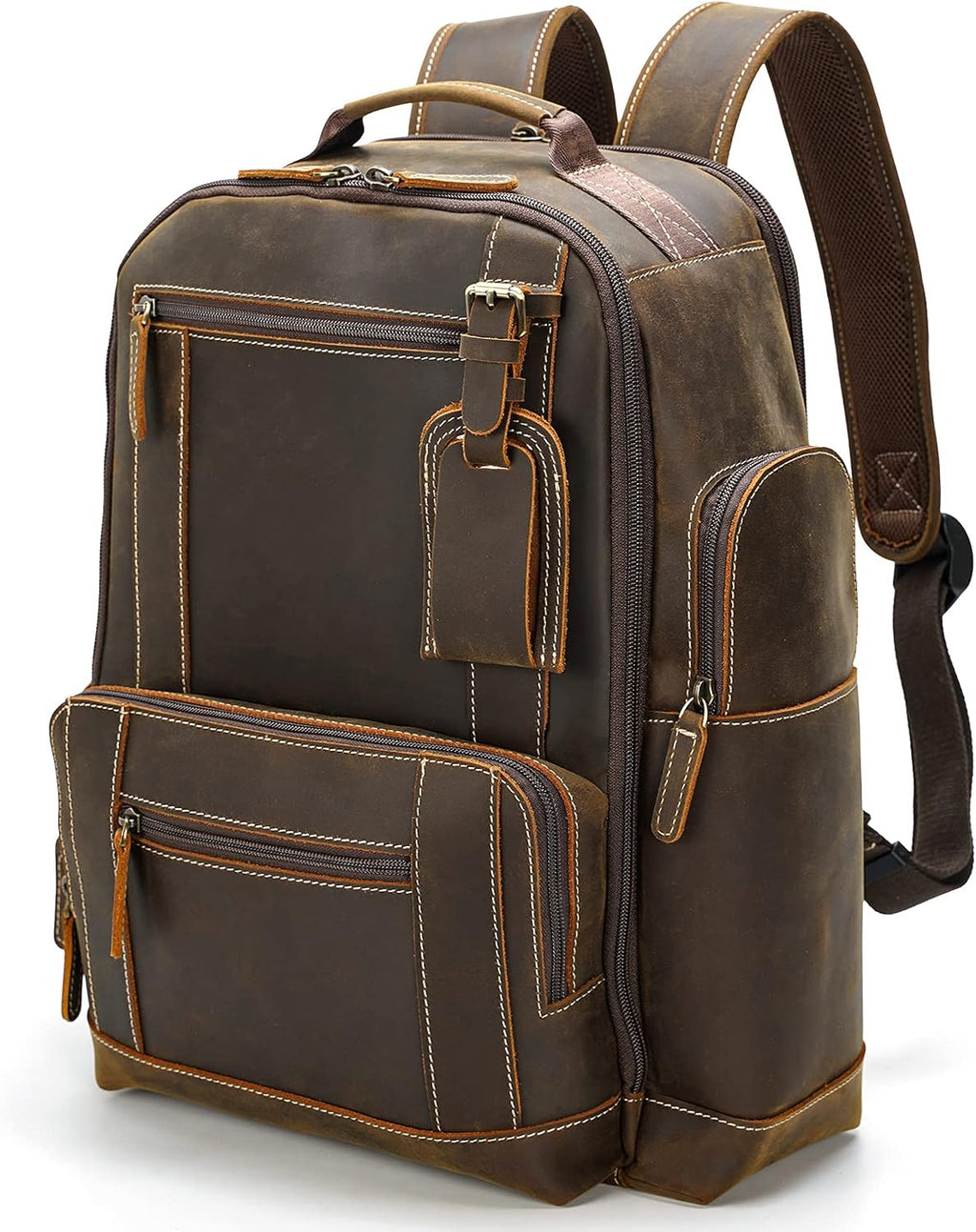 Vintage Full Grain Leather 15.6 Inch Laptop Backpack G321