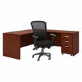 L Shaped Desk with Mobile File Cabinet & Office Chair H926