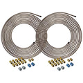 25 ft 1/4 Copper-Nickel Brake Line Tubing Coil and Fitting Kit B763514
