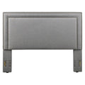 Grey Linen King Size Headboard C6246