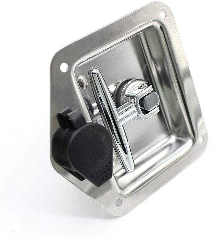 6Pcs Stainless Steel T-Handle Lock Tool Latch with Keys W569007