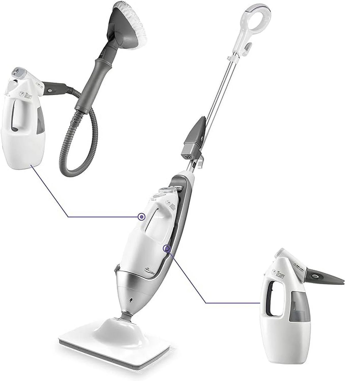 White Multi-Functional Steam Mop A68727