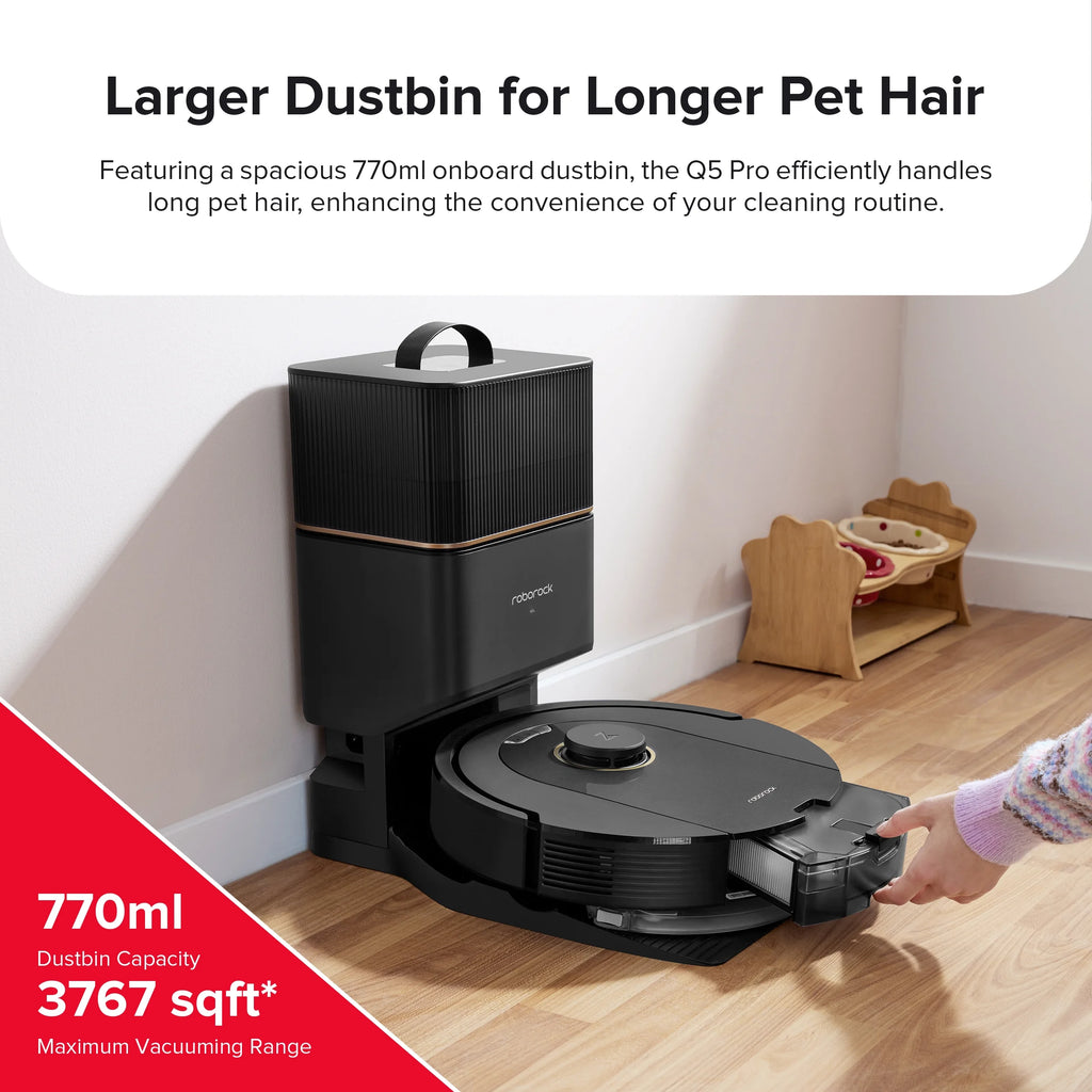 Robot Vacuum and Mop with Auto-Empty Dock J8527