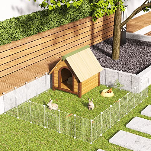 Small Animals Cage DIY Wire Portable Yard Fence with Door 48" x 24" x 16" P3824
