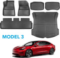 TPE Floor Mats Full Set Waterproof Front Rear Cargo Liner W7448