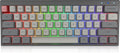 60% Mechanical Gaming Keyboard Hot Swappable RGB Backlit Dye-Sublimation Keycap 61Key Wireless/Wired Keyboard Black Gateron Optical Red S694082