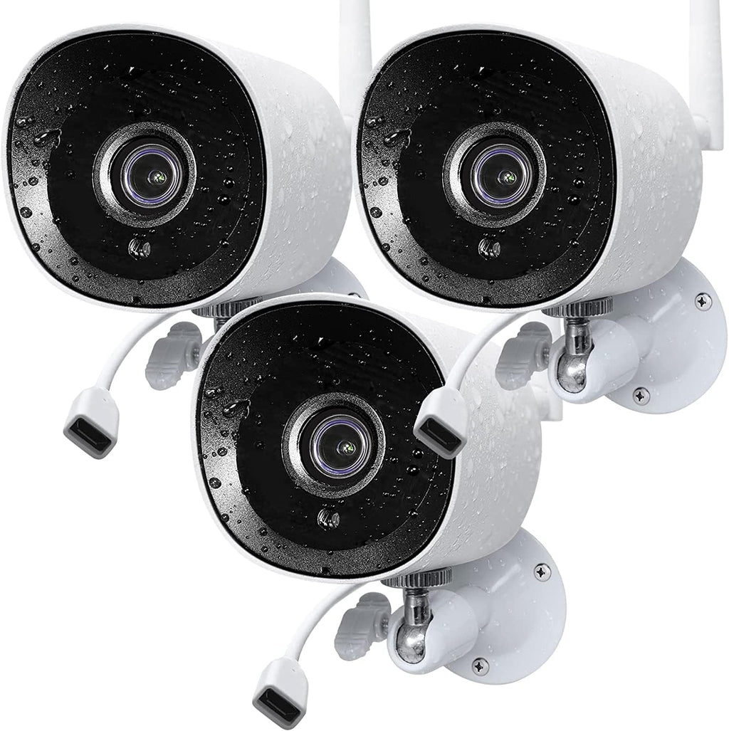 2 Pack 2MP Wireless IP Camera with Night Vision, Motion Detection, IP66 Waterproof N6101