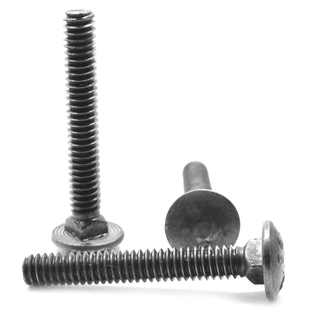 5/16x22-18 x 6 1/2x226x22THD Coarse Thread A307 Grade A Carriage Bolt Low Carbon Steel Plain Finish A14651