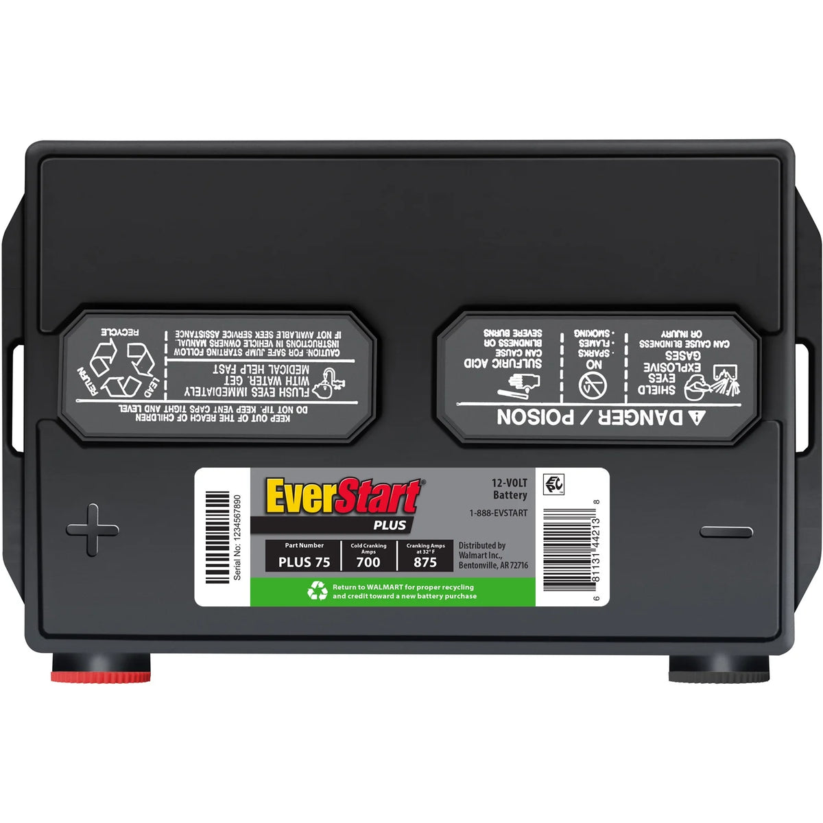 Lead Acid Automotive Battery Group Size 75 12 Volt 700 CCA M46628