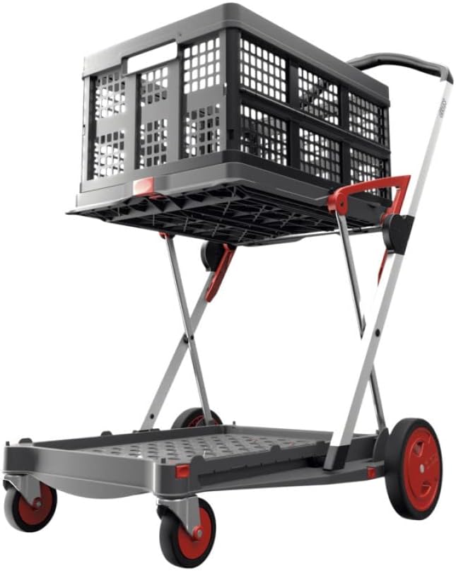 Collapsible Cart with Storage Crate (Black) L28591