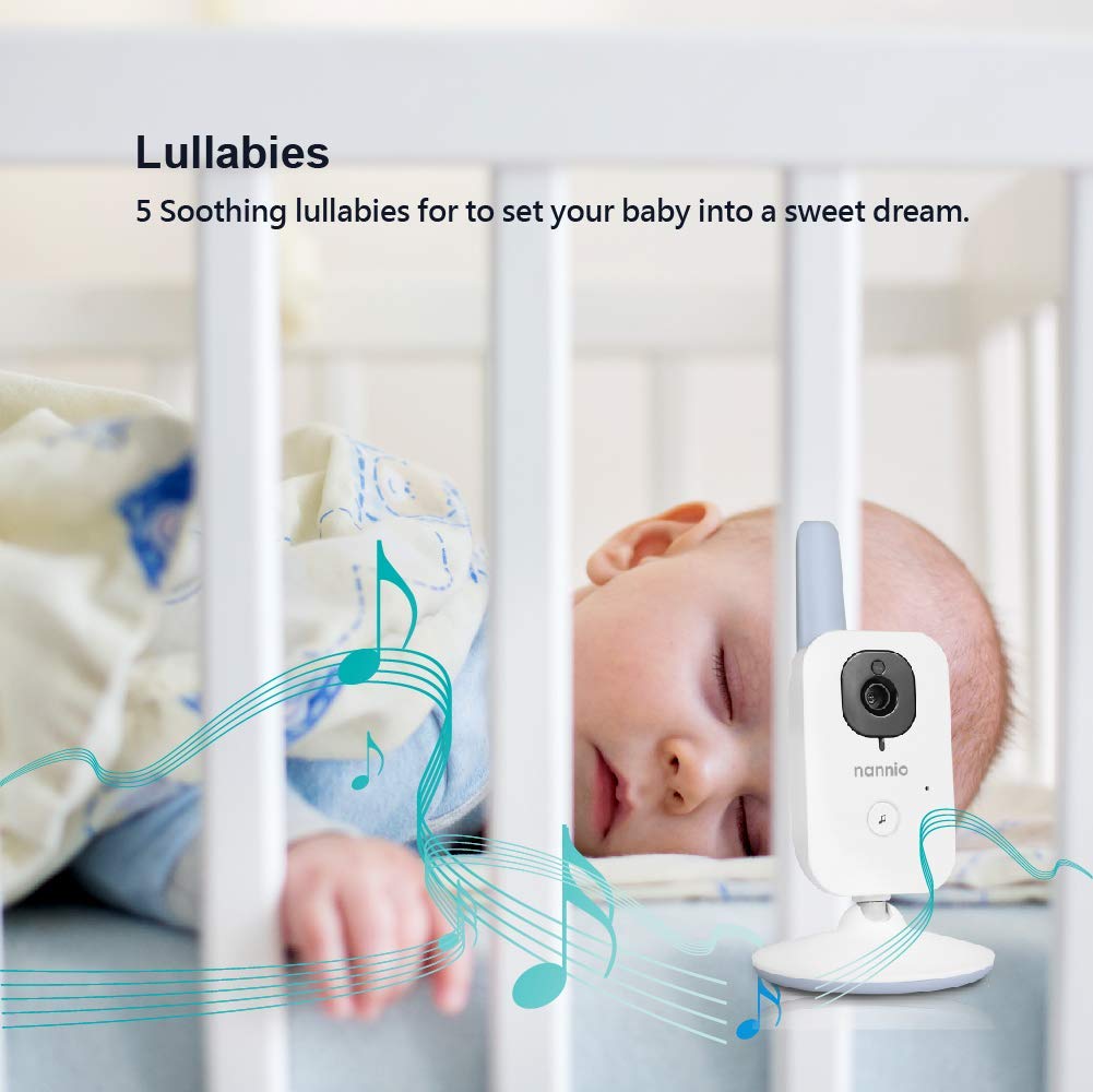 Video Baby Monitor with Camera and Audio, Two-Way Talk, Auto Night Vision, 985ft Range M3191